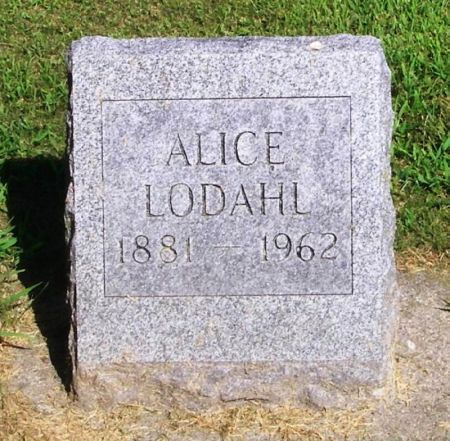 LODAHL, ALICE - Winneshiek County, Iowa | ALICE LODAHL 