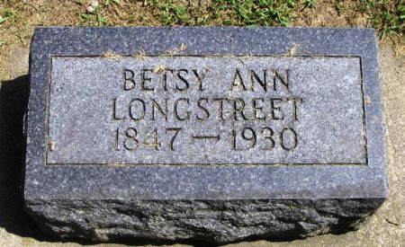 LONGSTREET, BETSY ANN - Winneshiek County, Iowa | BETSY ANN LONGSTREET 