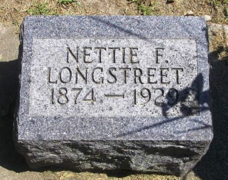 LONGSTREET, NETTIE F. - Winneshiek County, Iowa | NETTIE F. LONGSTREET 