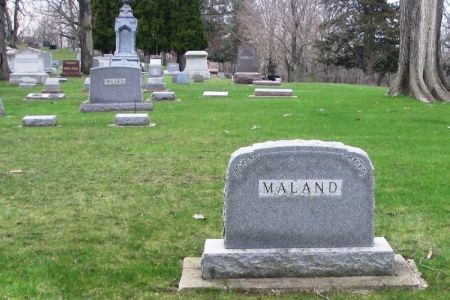 MALAND, ENOS E. FAMILY STONE - Winneshiek County, Iowa | ENOS E. FAMILY STONE MALAND 