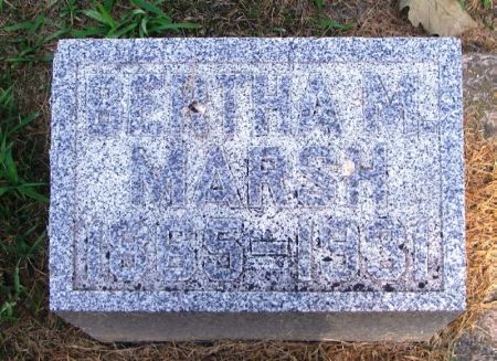 MARSH, BERTHA M. - Winneshiek County, Iowa | BERTHA M. MARSH 