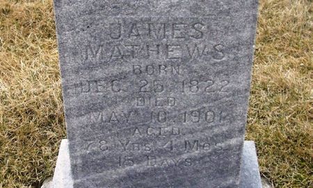 MATHEWS, JAMES - Winneshiek County, Iowa | JAMES MATHEWS 