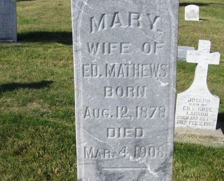MATHEWS, MARY - Winneshiek County, Iowa | MARY MATHEWS 