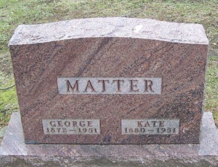 MATTER, GEORGE - Winneshiek County, Iowa | GEORGE MATTER 