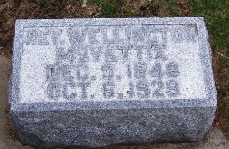 MCVETTIE, WELLINGTON REV. - Winneshiek County, Iowa | WELLINGTON REV. MCVETTIE 