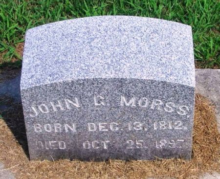 MORSS, JOHN G. - Winneshiek County, Iowa | JOHN G. MORSS 