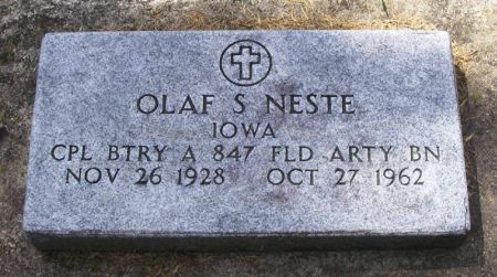 NESTE, OLAF S. - Winneshiek County, Iowa | OLAF S. NESTE 
