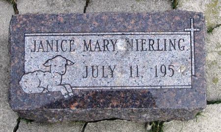 NIERLING, JANICE MARY - Winneshiek County, Iowa | JANICE MARY NIERLING 