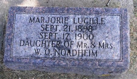 NORDHEIM, MARJORIE LUCILLE - Winneshiek County, Iowa | MARJORIE LUCILLE NORDHEIM 
