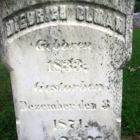 OLMAN, DIEDRICH - Winneshiek County, Iowa | DIEDRICH OLMAN 