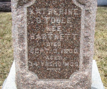 HARTNETT O'TOOLE, KATHERINE - Winneshiek County, Iowa | KATHERINE HARTNETT O'TOOLE 