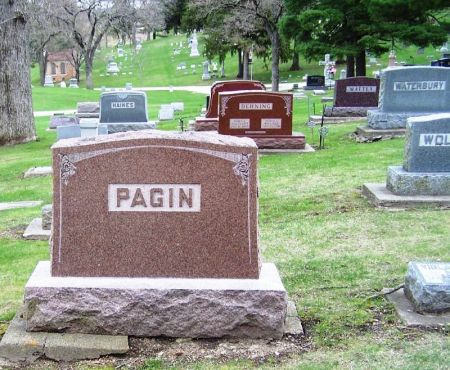 PAGIN, CYRUS J. FAMILY STONE - Winneshiek County, Iowa | CYRUS J. FAMILY STONE PAGIN 