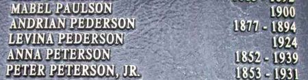 PEDERSON, LEVINA - Winneshiek County, Iowa | LEVINA PEDERSON 