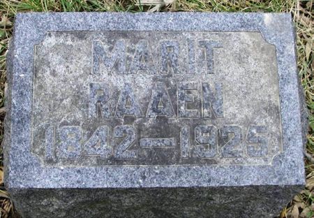 RAAEN, MARIT - Winneshiek County, Iowa | MARIT RAAEN 