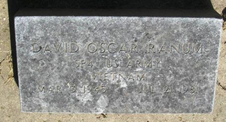 RANUM, DAVID OSCAR - Winneshiek County, Iowa | DAVID OSCAR RANUM 