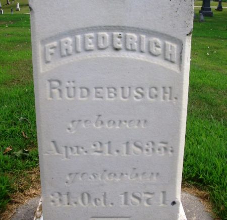 RUDENBUSCH, FRIEDERICH - Winneshiek County, Iowa | FRIEDERICH RUDENBUSCH 