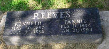 REEVES, FANNIE - Winneshiek County, Iowa | FANNIE REEVES 
