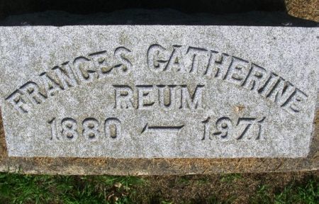 REUM, FRANCES CATHERINE - Winneshiek County, Iowa | FRANCES CATHERINE REUM 