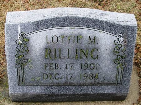 RILLING, LOTTIE M. - Winneshiek County, Iowa | LOTTIE M. RILLING 