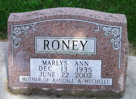 RONEY, MARLYS ANN - Winneshiek County, Iowa | MARLYS ANN RONEY 