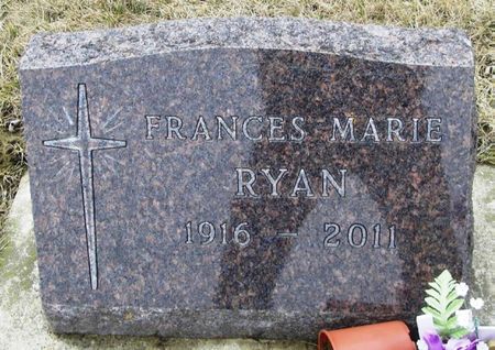 RYAN, FRANCES MARIE - Winneshiek County, Iowa | FRANCES MARIE RYAN 