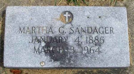 SANDAGER, MARTHA G. - Winneshiek County, Iowa | MARTHA G. SANDAGER 