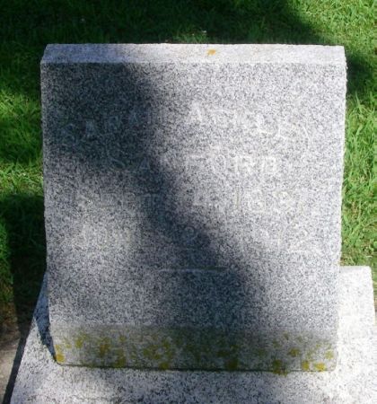 SANFORD, SARAH A??? - Winneshiek County, Iowa | SARAH A??? SANFORD 