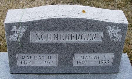 SCHNEBERGER, MATHIAS H. - Winneshiek County, Iowa | MATHIAS H. SCHNEBERGER 