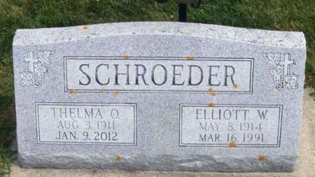 SCHROEDER, THELMA OLAVA - Winneshiek County, Iowa | THELMA OLAVA SCHROEDER 