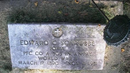 SCHRUBBE, EDWARD C. - Winneshiek County, Iowa | EDWARD C. SCHRUBBE 