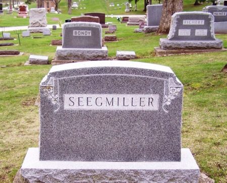 SEEGMILLER, GIDEON FAMILY STONE - Winneshiek County, Iowa | GIDEON FAMILY STONE SEEGMILLER 