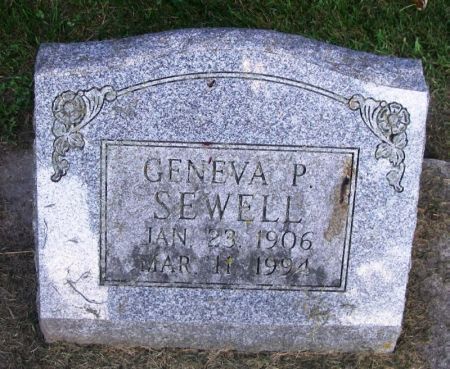 SEWELL, GENEVA P. - Winneshiek County, Iowa | GENEVA P. SEWELL 