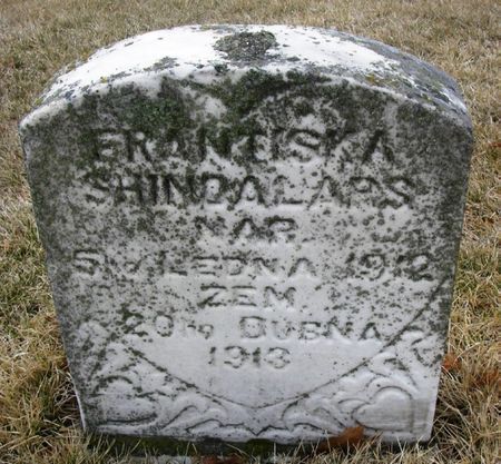 SHINDALARS, FRANTISKA - Winneshiek County, Iowa | FRANTISKA SHINDALARS 