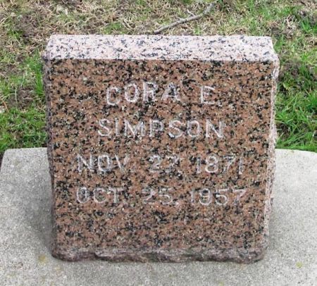 SIMPSON, CORA E. - Winneshiek County, Iowa | CORA E. SIMPSON 