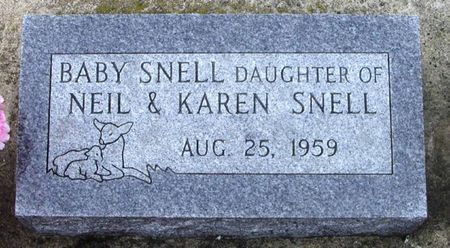 SNELL, BABY - Winneshiek County, Iowa | BABY SNELL 