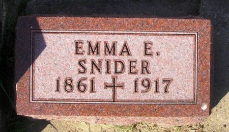 SNIDER, EMMA E. - Winneshiek County, Iowa | EMMA E. SNIDER 
