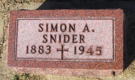 SNIDER, SIMON A. - Winneshiek County, Iowa | SIMON A. SNIDER 