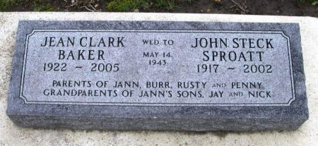 SPROATT, JEAN CLARK - Winneshiek County, Iowa | JEAN CLARK SPROATT 