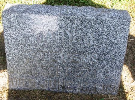 STEVENS, MARY J. - Winneshiek County, Iowa | MARY J. STEVENS 