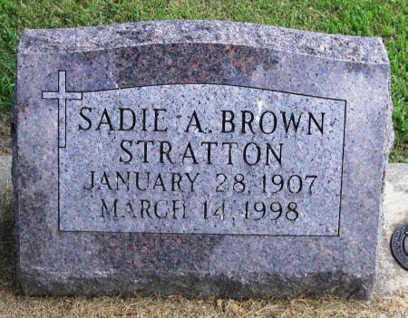 BROWN STRATTON, SADIE A. - Winneshiek County, Iowa | SADIE A. BROWN STRATTON 