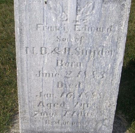 SNYDER, FRANCIS EDWARD - Winneshiek County, Iowa | FRANCIS EDWARD SNYDER 