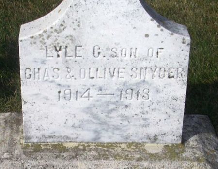 SNYDER, LYLE G. - Winneshiek County, Iowa | LYLE G. SNYDER 