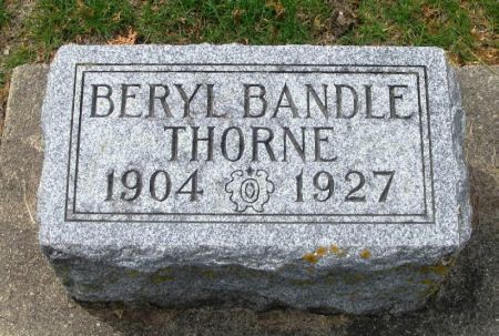 BANDLE THORNE, BERYLE - Winneshiek County, Iowa | BERYLE BANDLE THORNE 