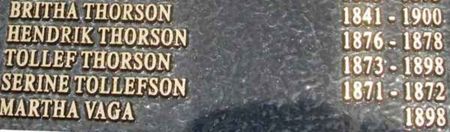 THORSON, BRITHA - Winneshiek County, Iowa | BRITHA THORSON 