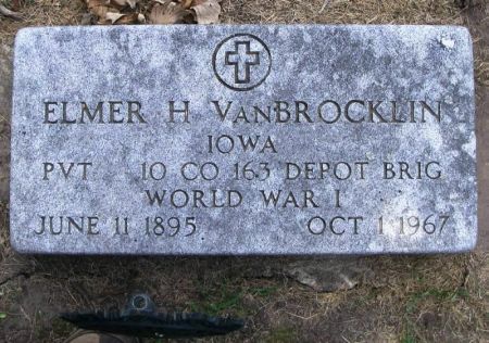 VANBROCKLIN, ELMER H. - Winneshiek County, Iowa | ELMER H. VANBROCKLIN 