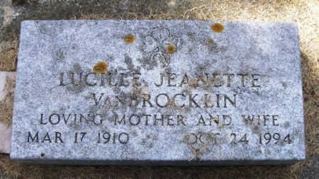 VANBROCKLIN, LUCILLE JEANETTE - Winneshiek County, Iowa | LUCILLE JEANETTE VANBROCKLIN 