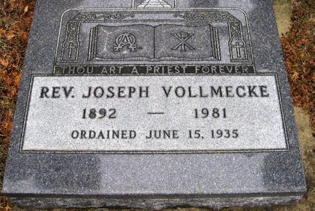 VOLLMECKE, JOSEPH REV. - Winneshiek County, Iowa | JOSEPH REV. VOLLMECKE 
