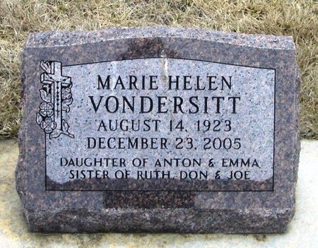 VONDERSITT, MARIE HELEN - Winneshiek County, Iowa | MARIE HELEN VONDERSITT 
