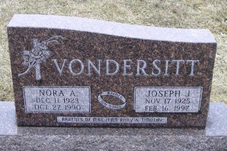 VONDERSITT, NORA A. - Winneshiek County, Iowa | NORA A. VONDERSITT 