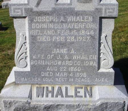 WHALEN, JANE A. - Winneshiek County, Iowa | JANE A. WHALEN 
